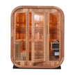 Patchwork Red Cedar Outdoor Square Sauna – Traditional Steam Kit