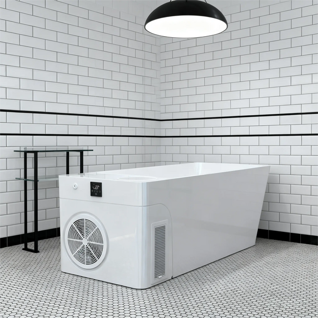 Acrylic Ice Bath Tub with Built-In Ice Machine – All-in-One Cold Plunge Spa