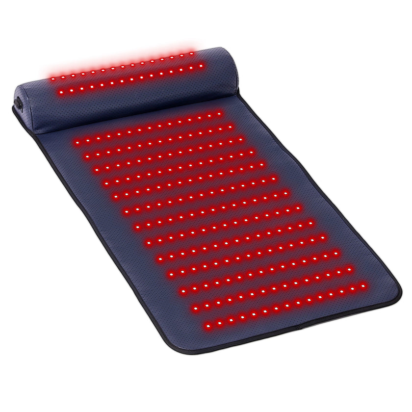 LUMYHEALTH Red Light Therapy Mat with a Cozy Headrest