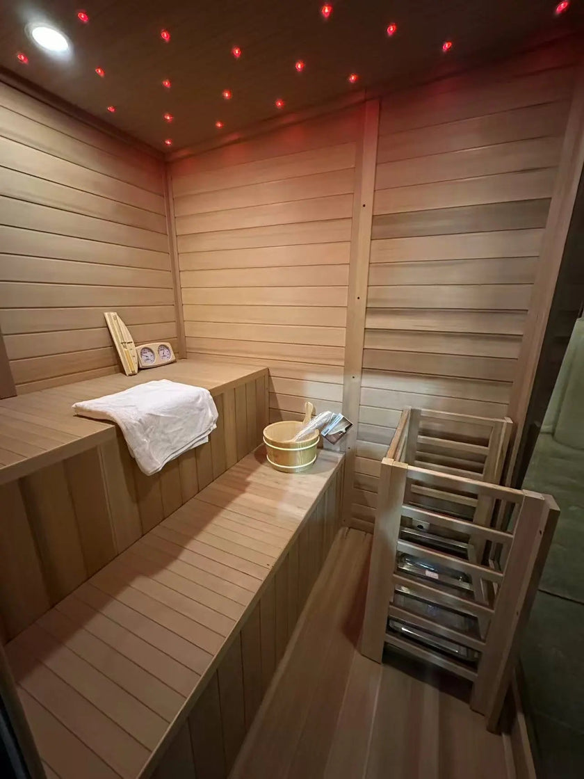 New Luxury High-End Black Square Outdoor Sauna – Modern Backyard Wellness Cabin