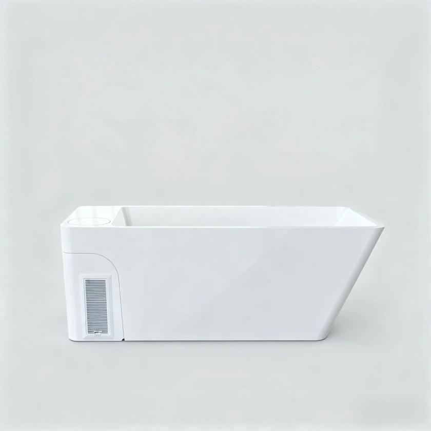Acrylic Ice Bath Tub with Built-In Ice Machine – All-in-One Cold Plunge Spa