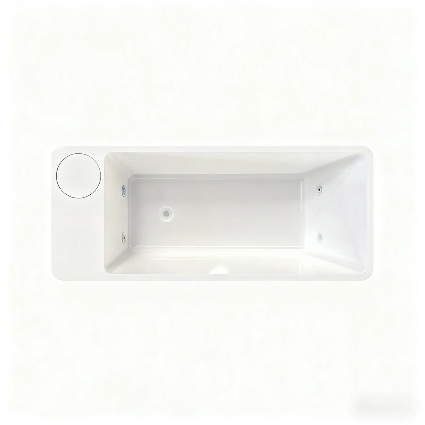 Acrylic Ice Bath Tub with Built-In Ice Machine – All-in-One Cold Plunge Spa