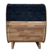 4-Person Premium Canadian Red Cedar Outdoor Traditional Steam Sauna with Tinted Glass Panels