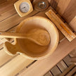4-Person Premium Canadian Red Cedar Outdoor Traditional Steam Sauna with Tinted Glass Panels