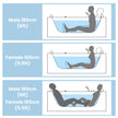 Nuvia Serenity 59-Inch 2-Person Acrylic Corner Whirlpool 16-Jet Hydro Massage Bathtub With Heater Rainbow Light (SAK12058)