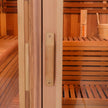 Patchwork Red Cedar Outdoor Square Sauna – Traditional Steam Kit