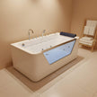 Alora 67-Inch 7-Jets Hydrotherapy Whirlpool Bathtub With Glass Panel (SAK13589)