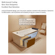 Alora 67-Inch 7-Jets Hydrotherapy Whirlpool Bathtub With Glass Panel (SAK13589)
