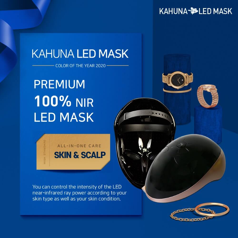 Kahuna Premium LED Mask Korean Beauty Secret, Collagen Activation Healthy Glowing Skin