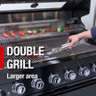 Castelle Flame 85K BTU Outdoor BBQ Kitchen Grill Island With 43-Inch 6-Burner Grill, Wine Fridge, Rotisserie Kit, And Sink (SAK23864)