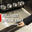 Castelle Flame Premium Black Stainless Steel 4-Burner Gas Grill With Rotisserie Kit (SAK48157)
