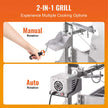 Heavy-Duty 52W Spit Roaster Rotisserie BBQ Grill For Pig, Lamb And Chicken (SAK59286)