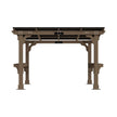 Alora Heavy-Duty Premium Wooden Grill Gazebo With Sloped Metal Roof (SAK61583)