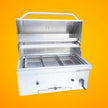 KoKoMo Grills Premium Built-In Charcoal Grill With 304 Stainless Steel And Adjustable Heat Tray, 32