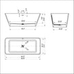 Nuvia 67-Inch Luxury Freestanding Solid Surface Soaking Bathtub (SAK51920)