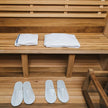 Outdoor Barrel Sauna with Front Porch & Panoramic Glass – Available in 2-6 Person Sizes