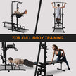 Rovix Power Tower Heavy-Duty Multi-Functional Dip Station With Bench, Pull Up Bar, And Adjustable Height For Home Gyms (SAK64327)