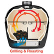 Primo Oval XL 400 Ceramic Kamado BBQ Grill W/ Stainless Steel Grates [PGCXLH] (SAK23100)