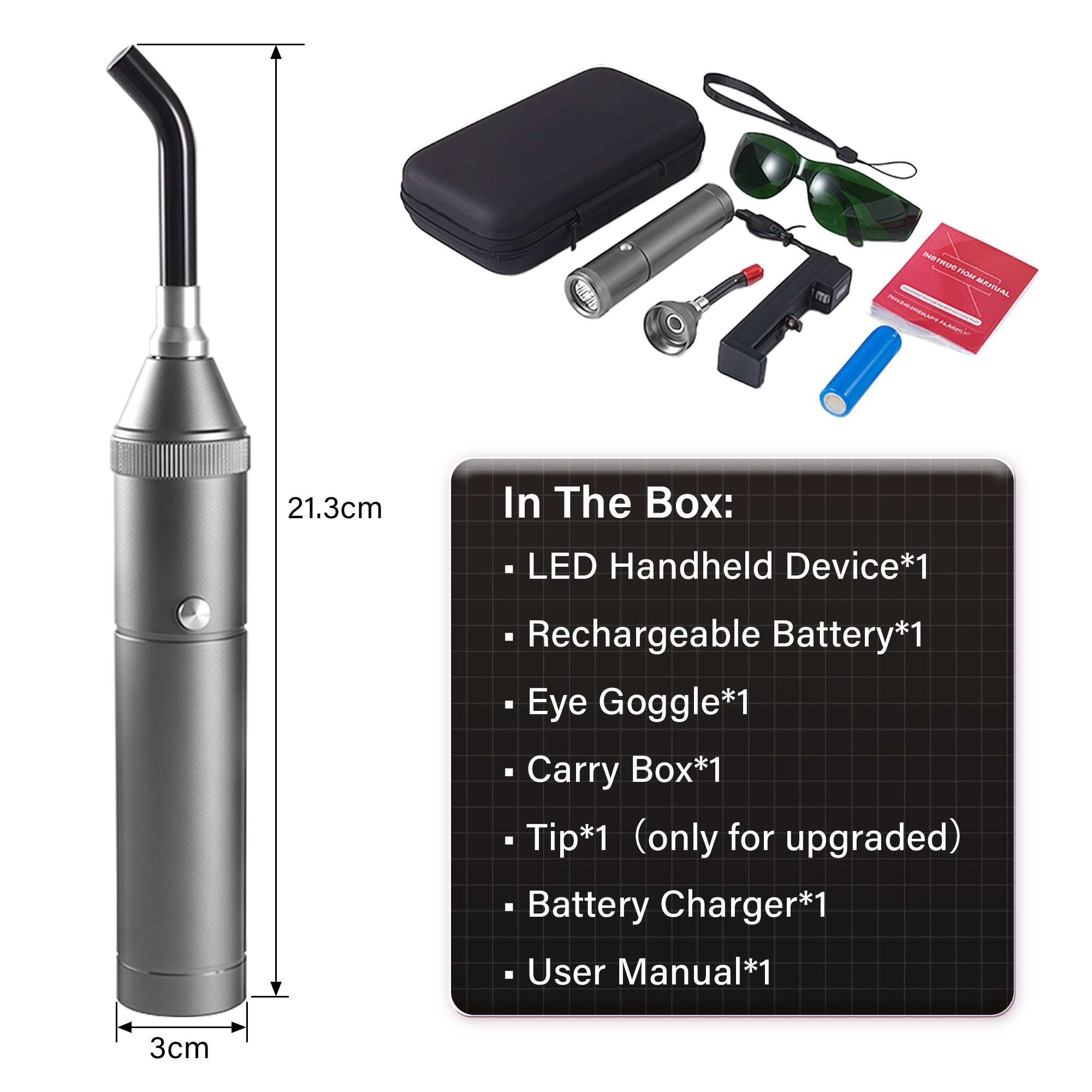 Lumyhealth Red Light Therapy Torch with Removable Tip