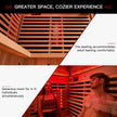 Rövia Ember 4-Person Full-Spectrum Infrared Sauna With Himalayan Salt Panels [Made-To-Order] (SAK80537)