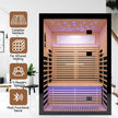 Thermora Vapor Luxury 2-Person Canadian Hemlock Wood Far Infrared Home Sauna (SAK56874)
