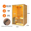 Thermora Alpine Premium 2-Person 3KW Hemlock Wood Sauna With LED Wall Light (SAK28471)