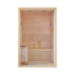 Thermora Alpine Premium 2-Person 3KW Hemlock Wood Sauna With LED Wall Light (SAK28471)