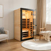 Thermora Single-Person Chilean Pine Infrared Sauna Cabin (SAK57926)